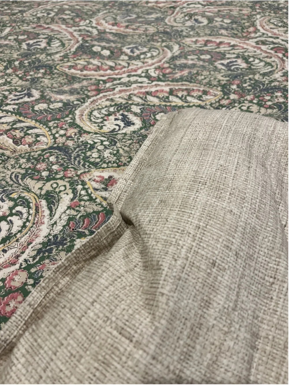 Ralph Lauren Allie Green Paisley Floral King Comforter Set Comf. & 2 King Shams